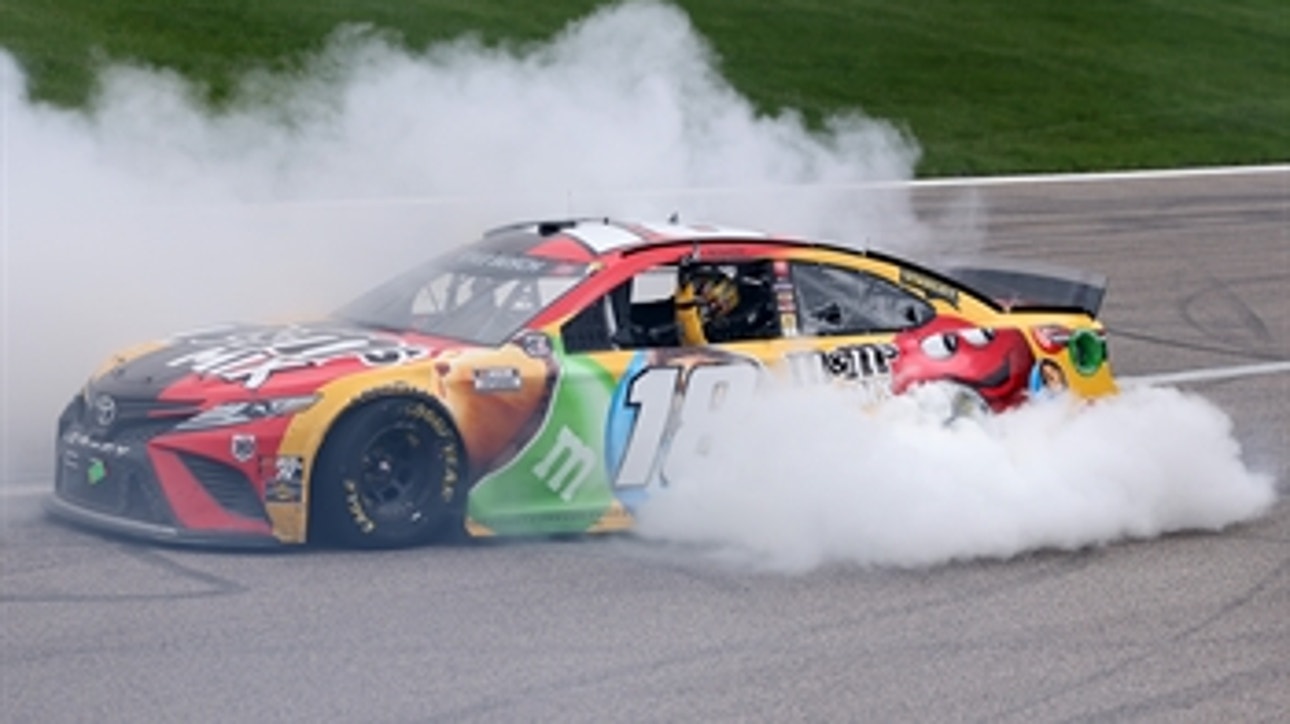 FINAL LAPS: Kyle Busch gets his first win of the year on his birthday at Kansas