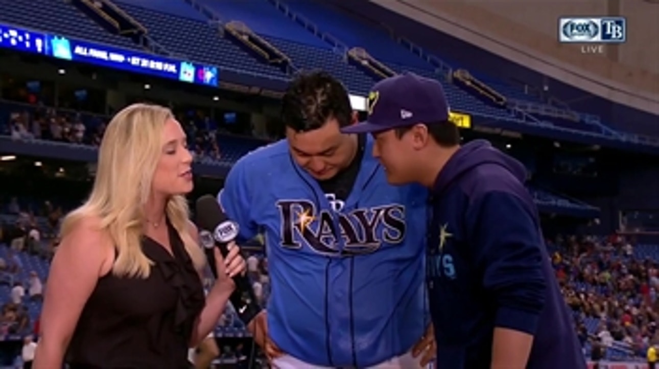 Ji-Man Choi talks his walk-off, hustle of the Rays