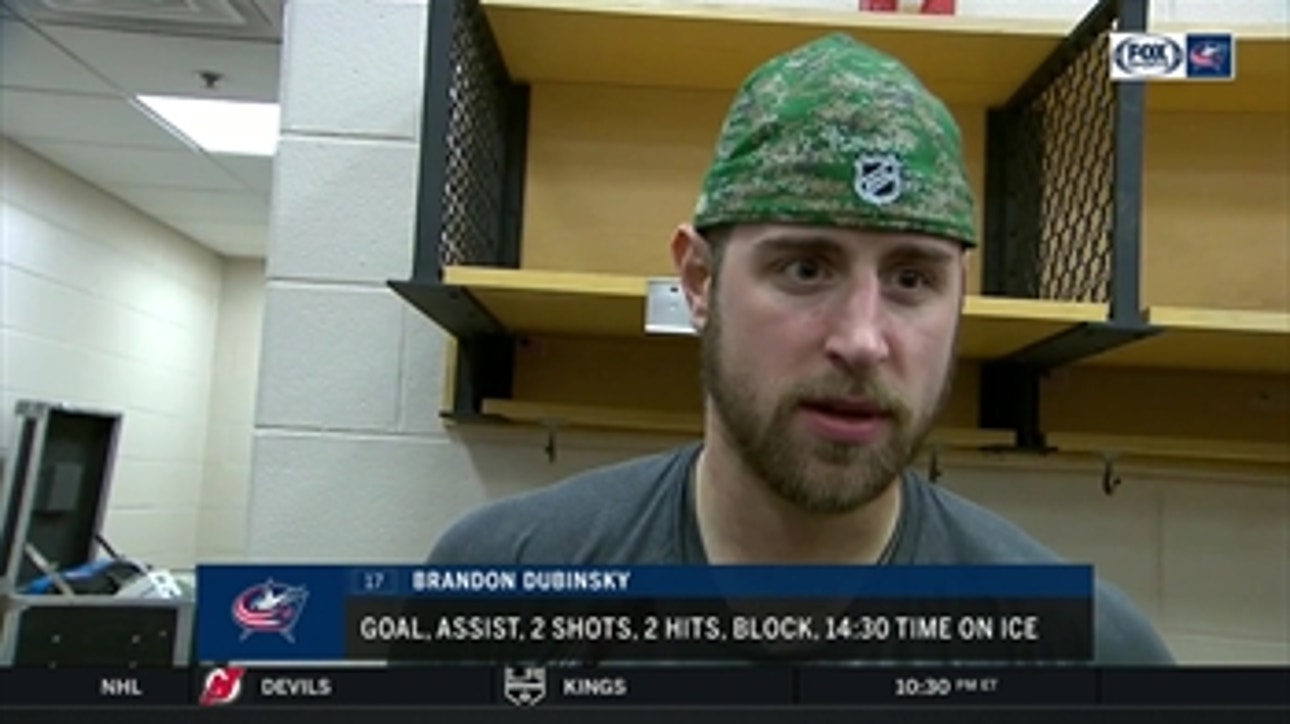 Brandon Dubinsky looks to reverse the Jackets recent trend of losing leads late in games