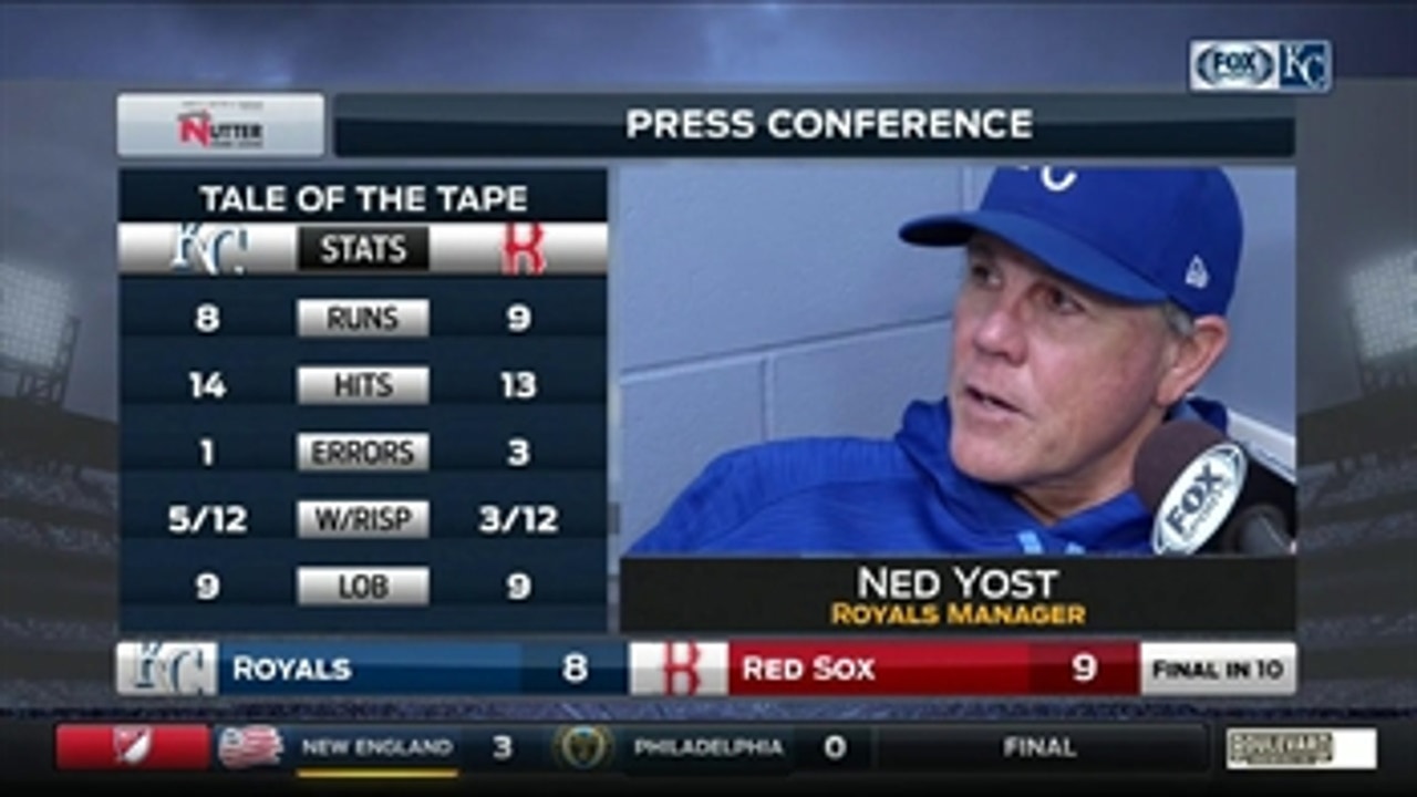 Ned Yost on Royals' walk-off loss: 'It was a great slide'