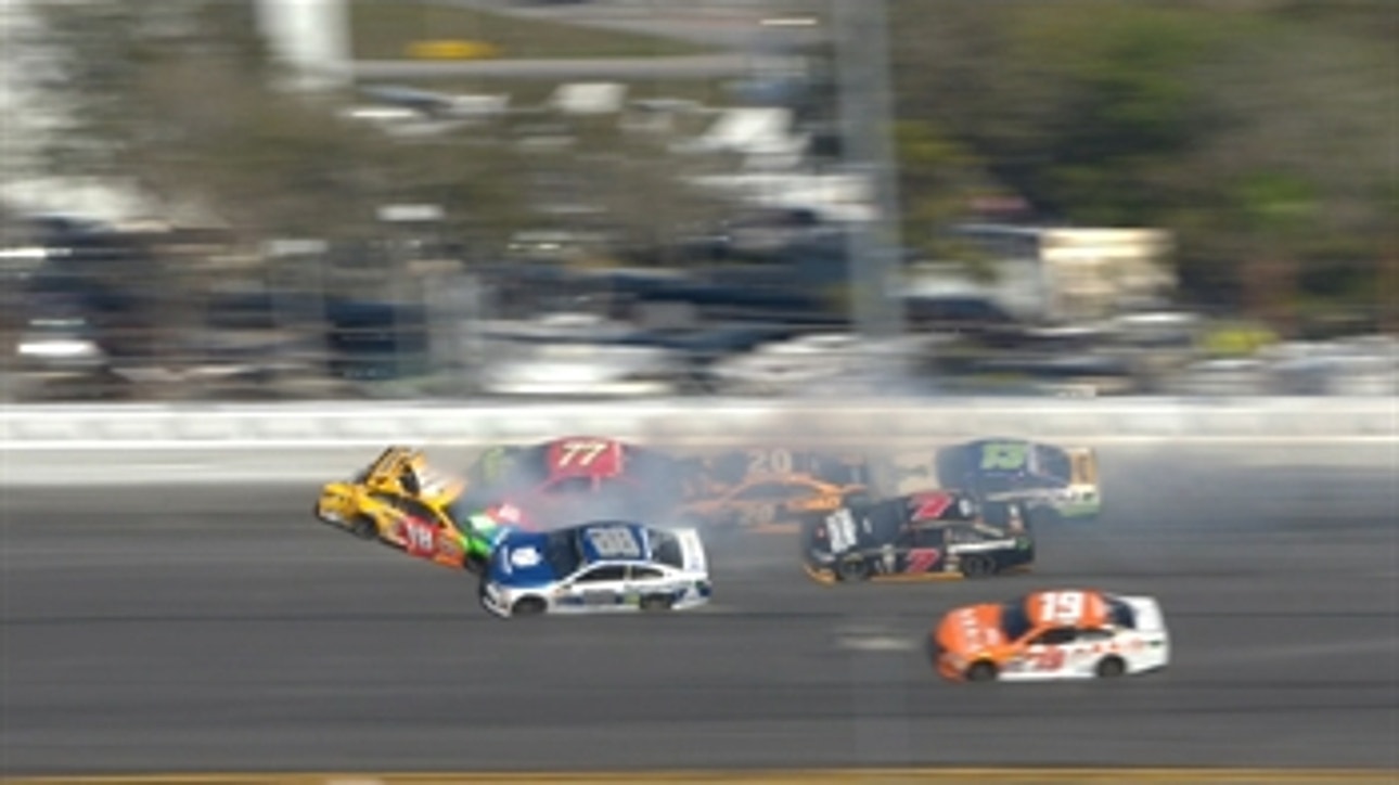 Kyle Busch and Dale Earnhardt Jr. Wreck at Daytona ' 2017 DAYTONA 500 ' FOX NASCAR