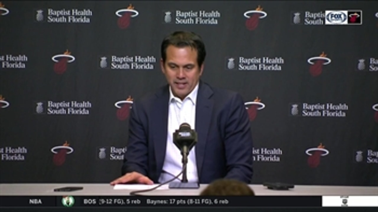 Erik Spoelstra: 'You're not guaranteed when you get up that you will be able to stay up'