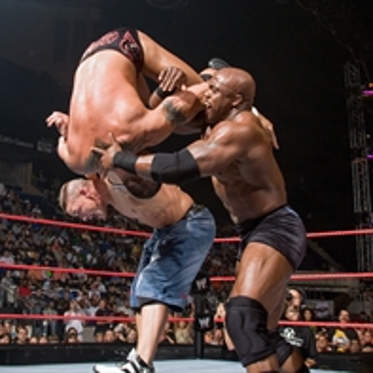 John Cena \u0026 Bobby Lashley vs. Randy Orton \u0026 King Booker: Raw, June 18, 2007  (Full Match) | FOX Sports, image size:1280x1280