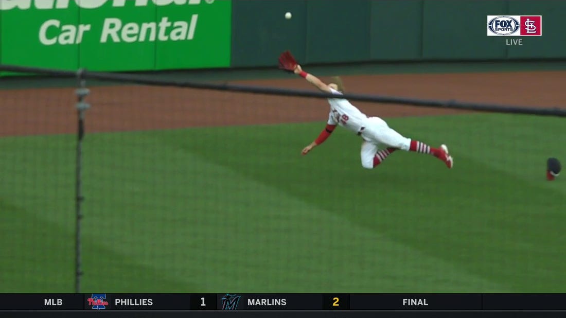 Harrison Bader makes diving grab, 05/17/2023