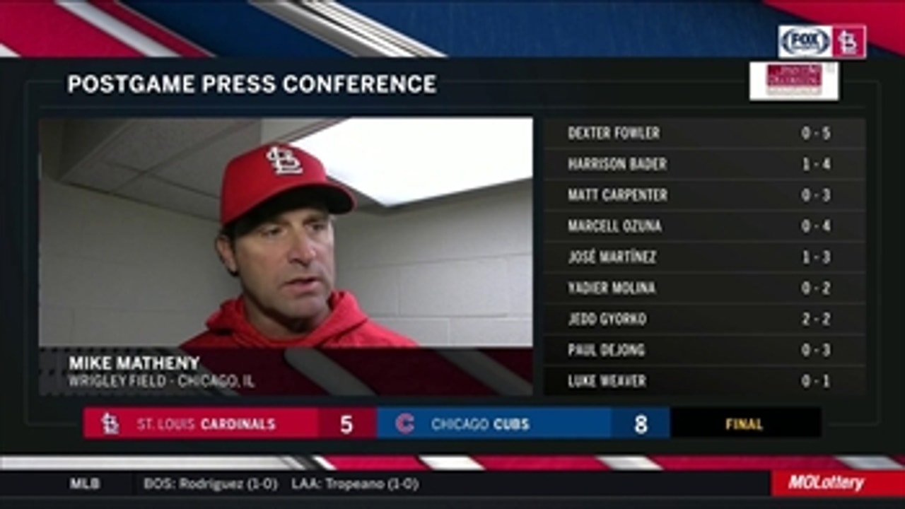 Matheny: Weaver got locked in, just not quickly enough