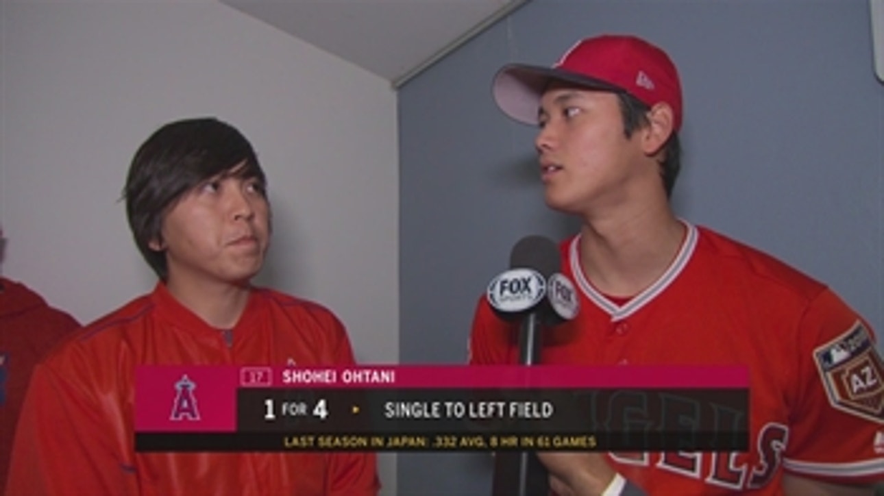 Shohei Ohtani (1-for-4 vs. Dodgers): I'm working to get better everyday