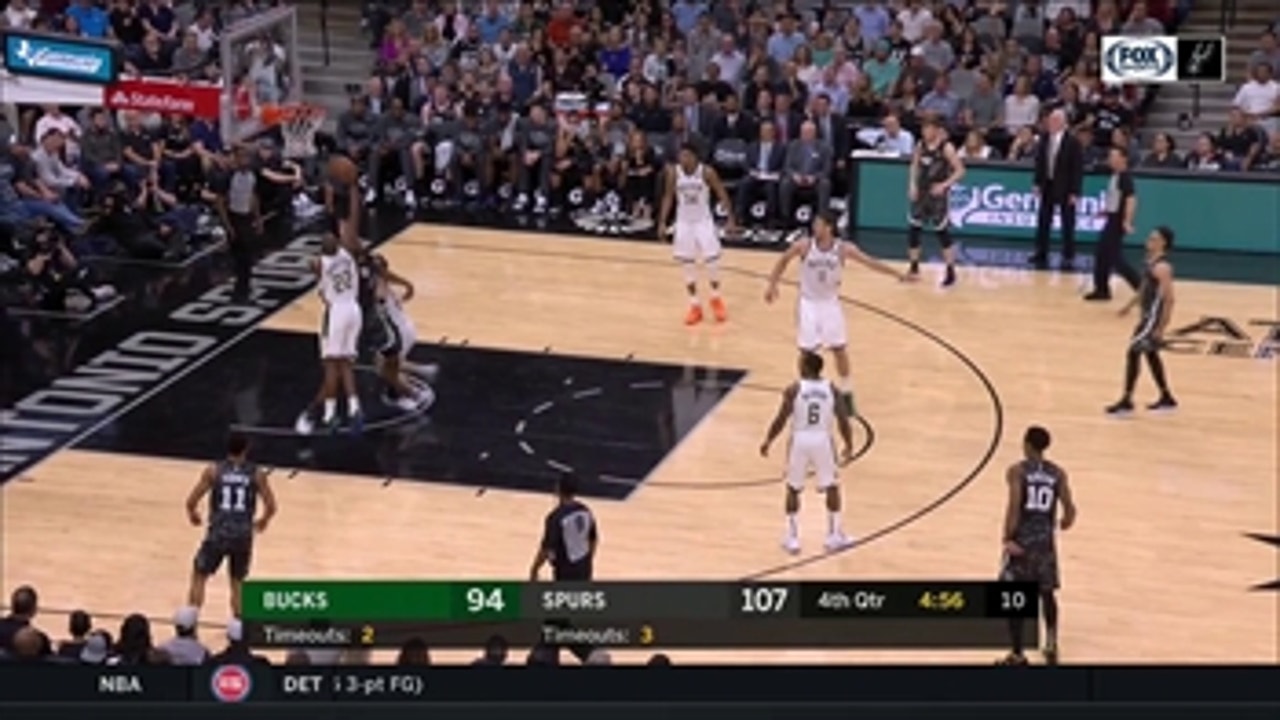 HIGHLIGHTS: Bryn Forbes in the Paint gets Three the Hard Way