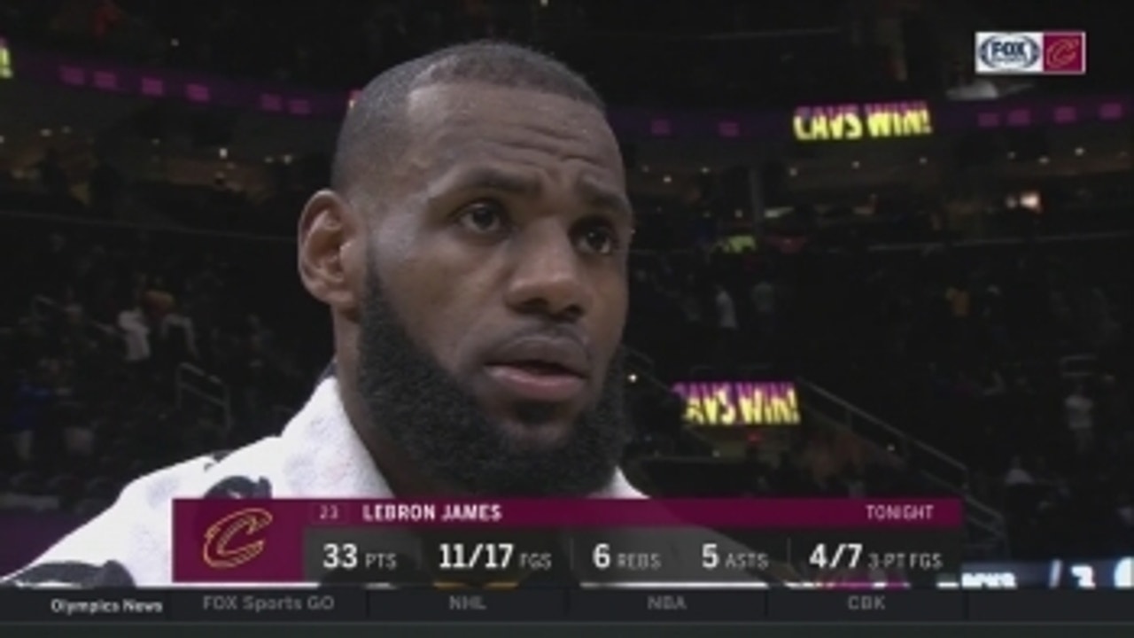 LeBron James scores 23 in 4th quarter, gives thanks to teammates