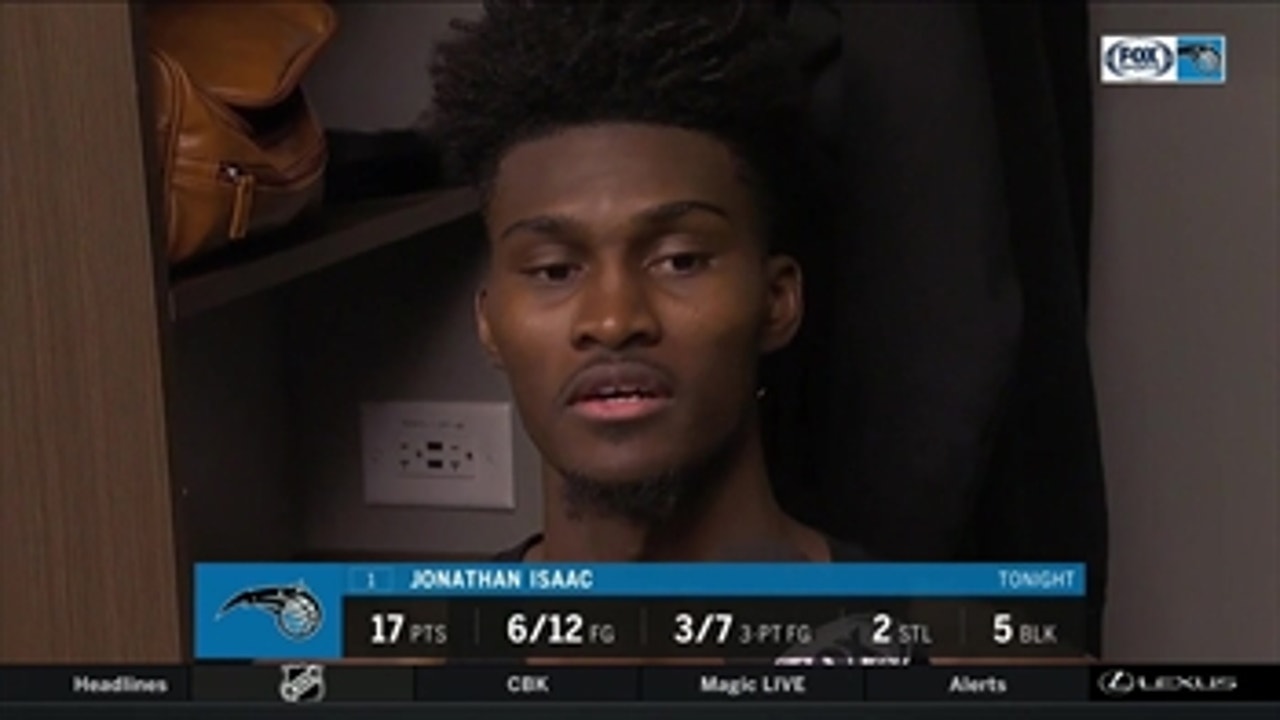 Jonathan Isaac says Magic got locked in against Hawks