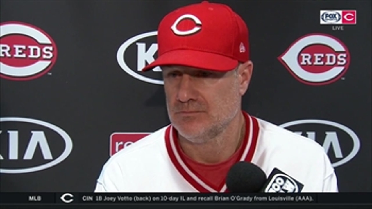 David Bell discusses loss, moving forward at first-base without Joey Votto