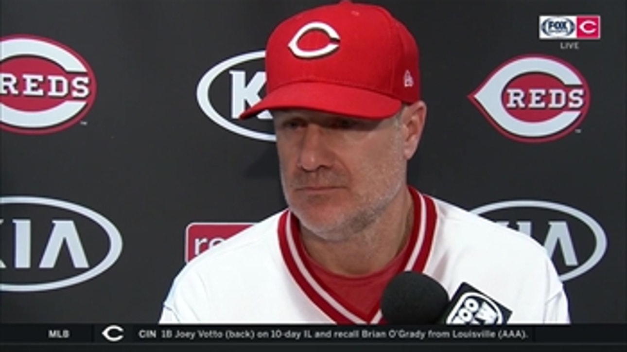 David Bell discusses loss, moving forward at first-base without Joey Votto