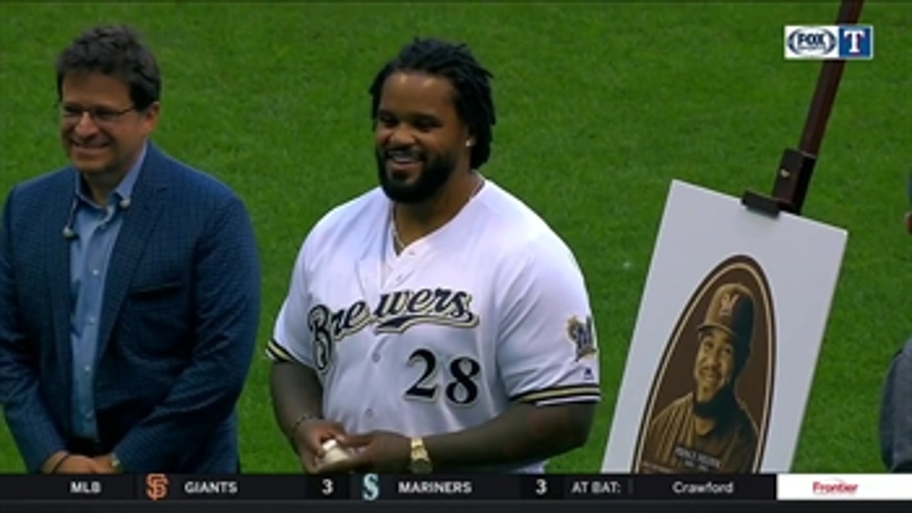 Prince Fielder Honored in Milwaukee ' Rangers Live