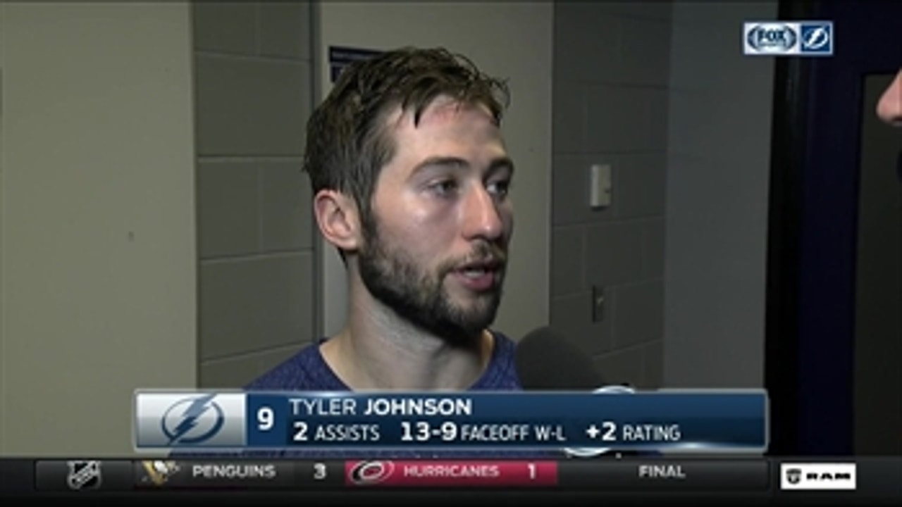 Tyler Johnson: 'Hopefully we can continue on that path that we're on'