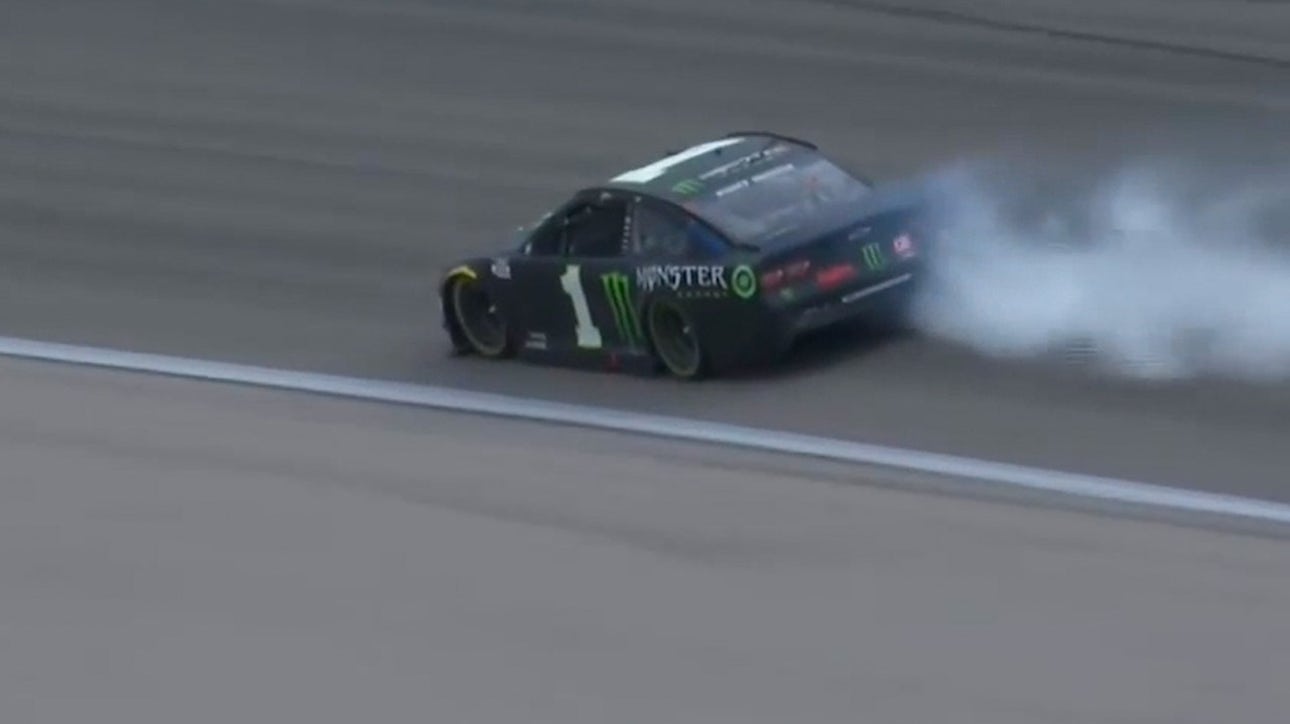 Kurt Busch's day goes up in smoke as his engines expires