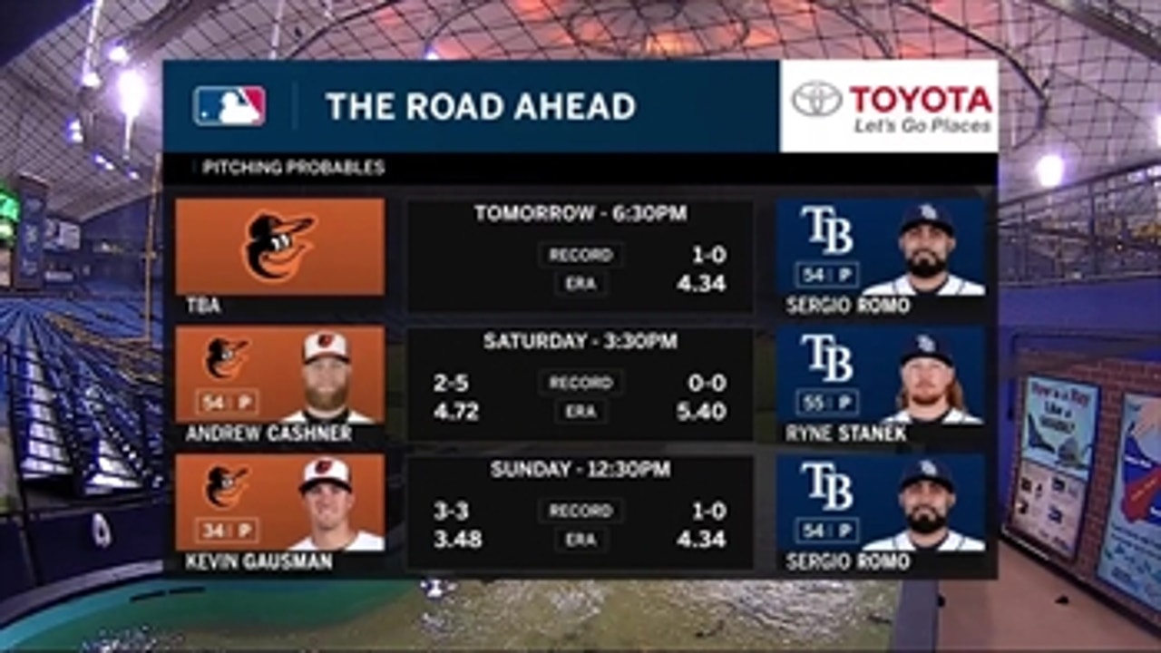 Rays going with openers for weekend series vs. Orioles