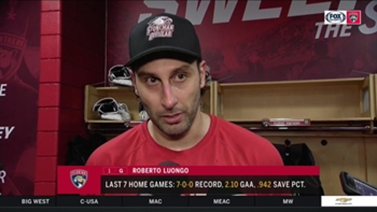 Panthers goalie Roberto Luongo says patience is key