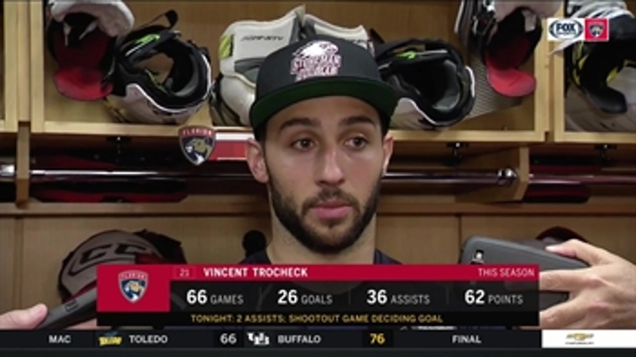 Vincent Trocheck likes how Panthers are pulling together as a team