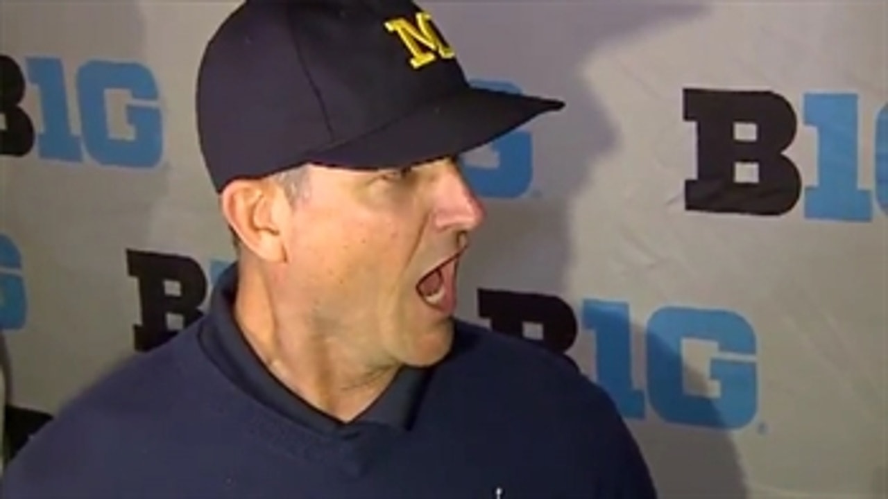 Why was Jim Harbaugh screaming at reporters?