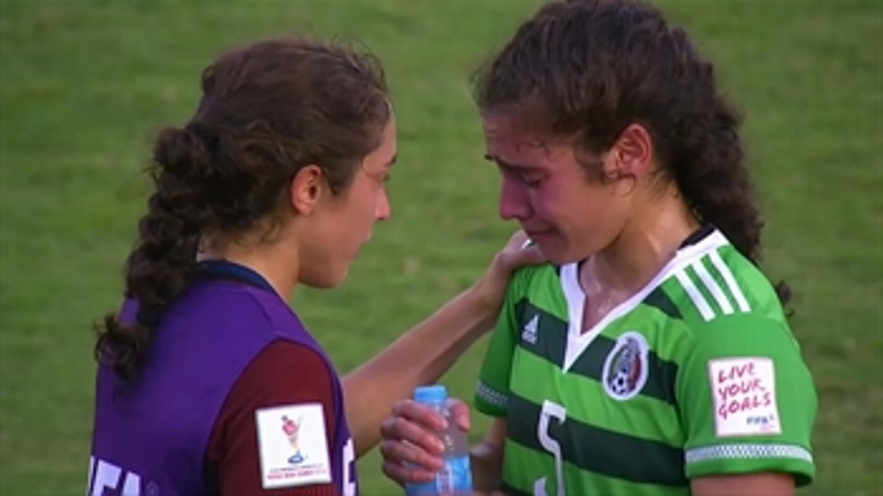 USA U-20 player consoles twin sister playing on losing Mexico side