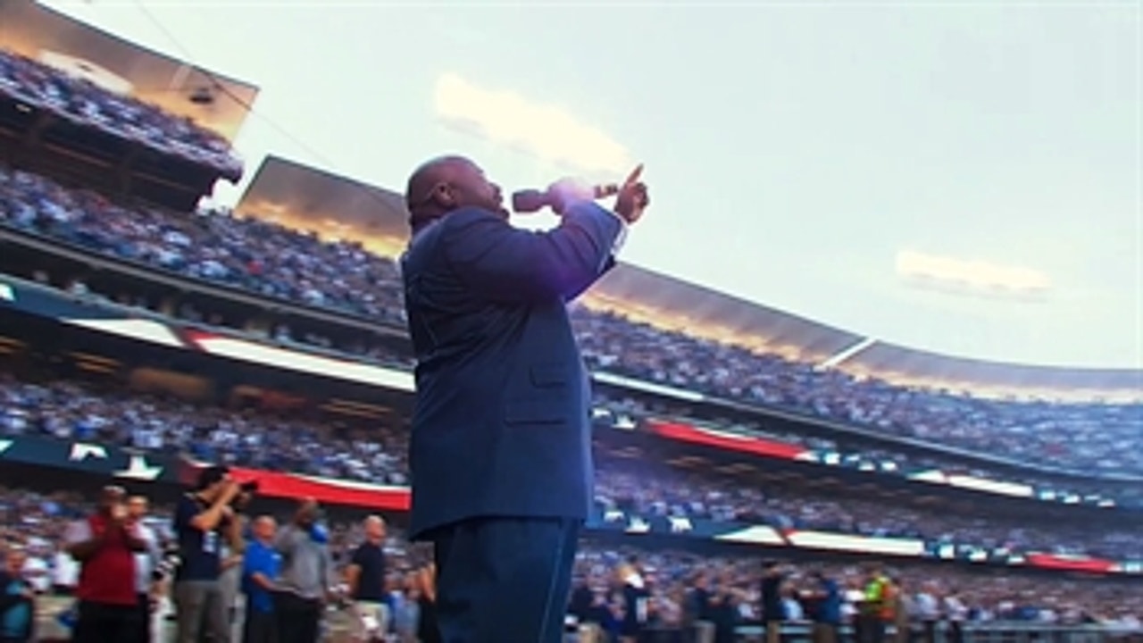 Keith Williams Jr. sings outstanding National Anthem ' Cubs at Dodgers ' NLCS Game 3