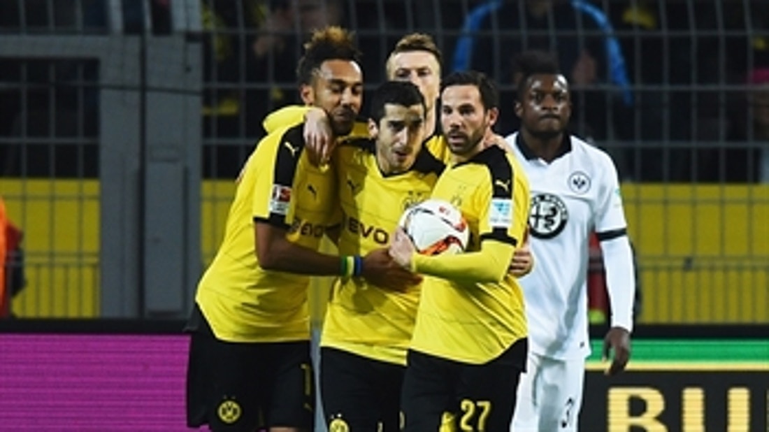 Mkhitaryan levels for Borussia Dortmund vs. Frankfurt ' 2015-16 Bundesliga Highlights