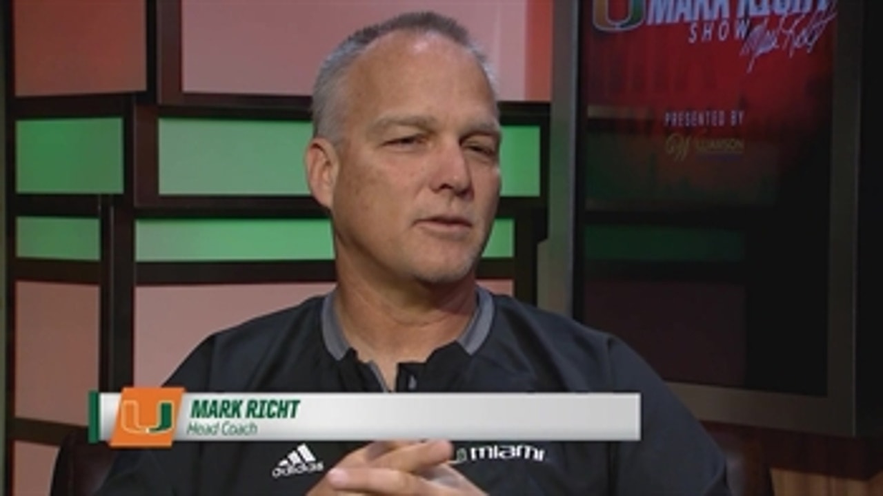 Mark Richt on facing Notre Dame: 'I have no doubt Hard Rock will be rocking for the 'Canes'