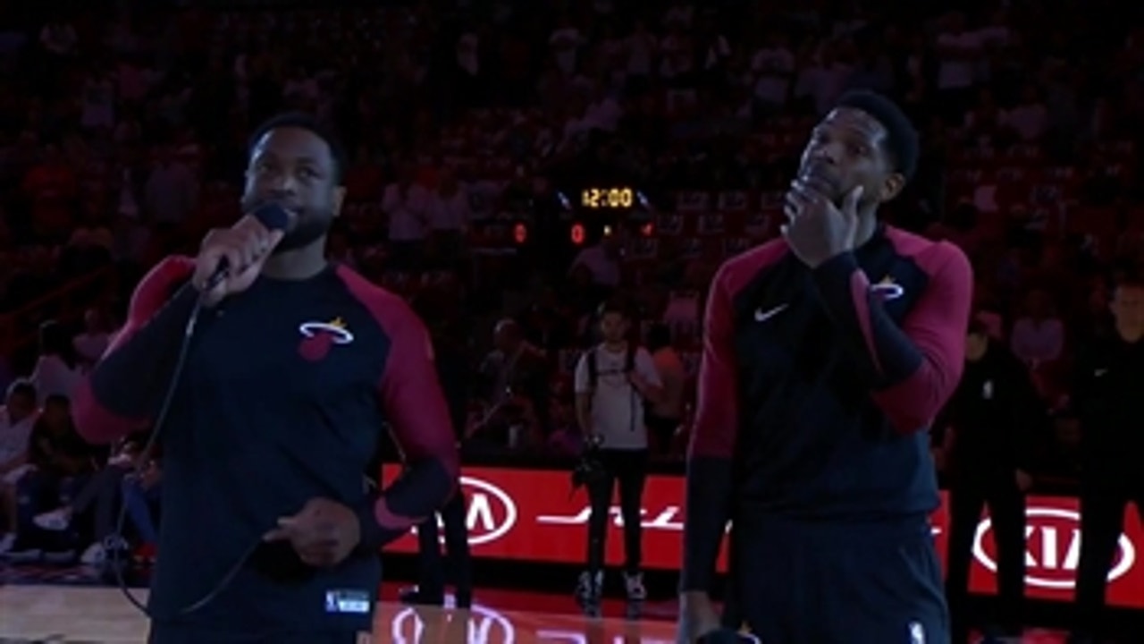 It's all about the culture: Dwyane Wade, Udonis Haslem thank Heat fans before home opener