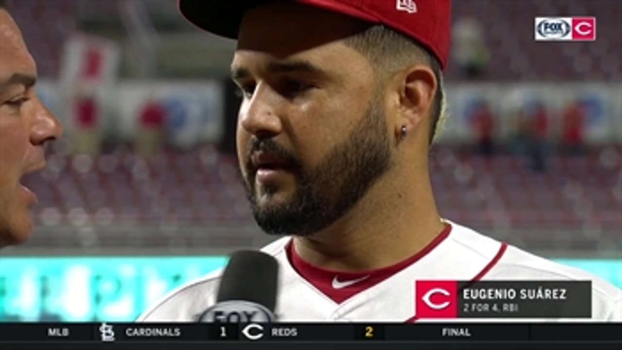 Eugenio Suarez is feeling comfortable at the plate