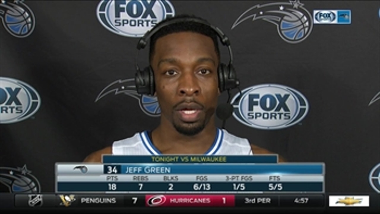 Jeff Green pitches in with 18 points off the bench for Magic
