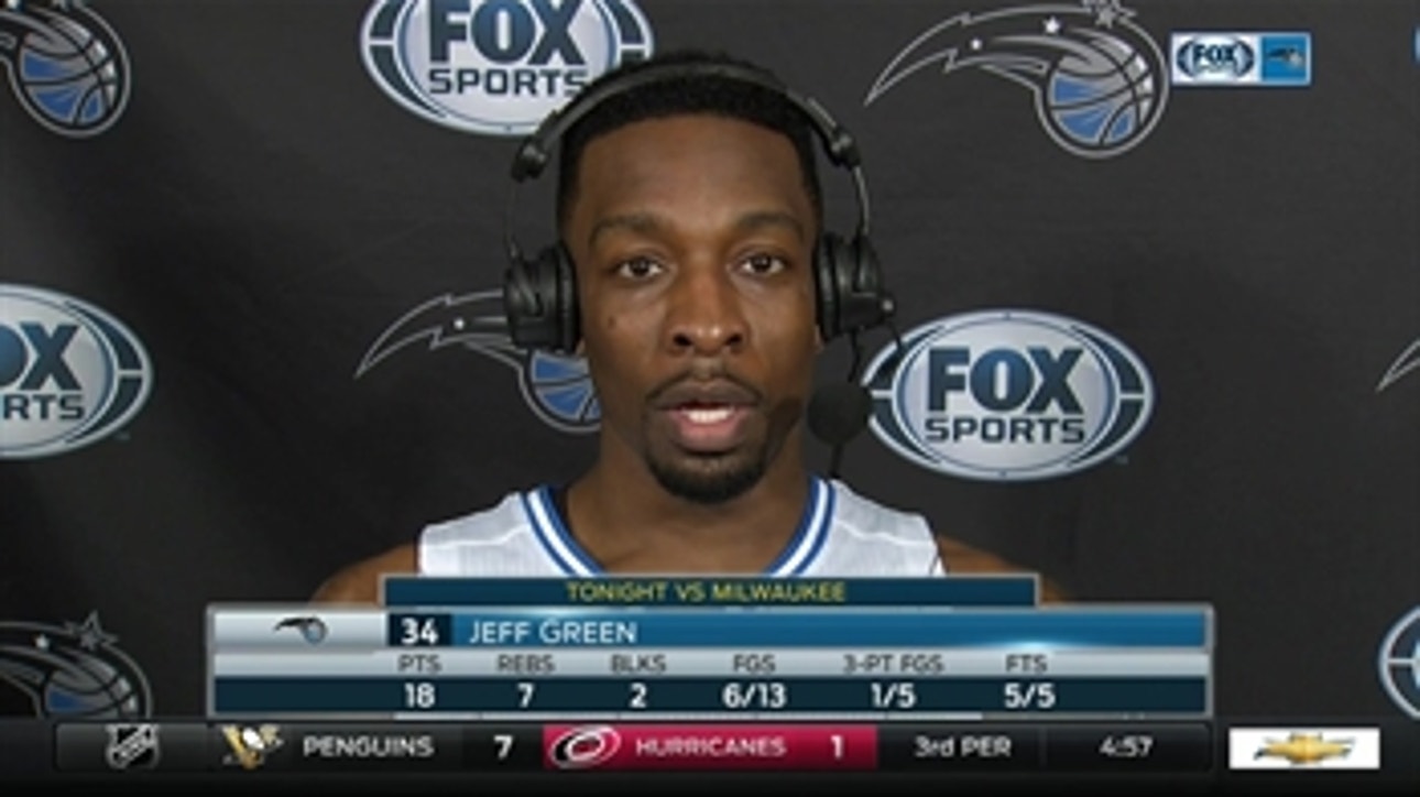 Jeff Green pitches in with 18 points off the bench for Magic