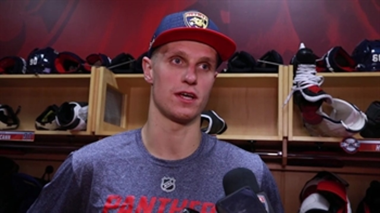 Panthers forward Nick Bjugstad likes getting into the rhythm of the season