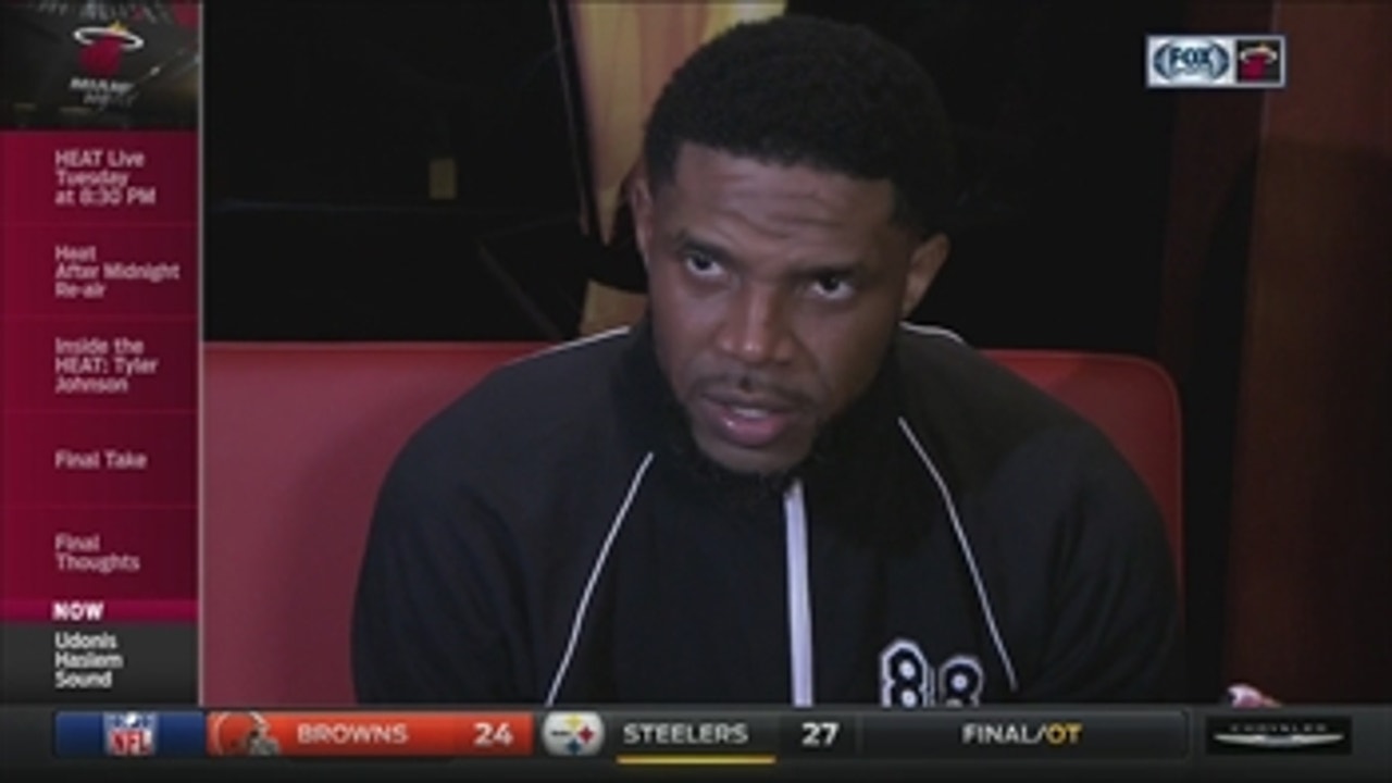 Udonis Haslem says Sunday was definitely a tale of 2 halves