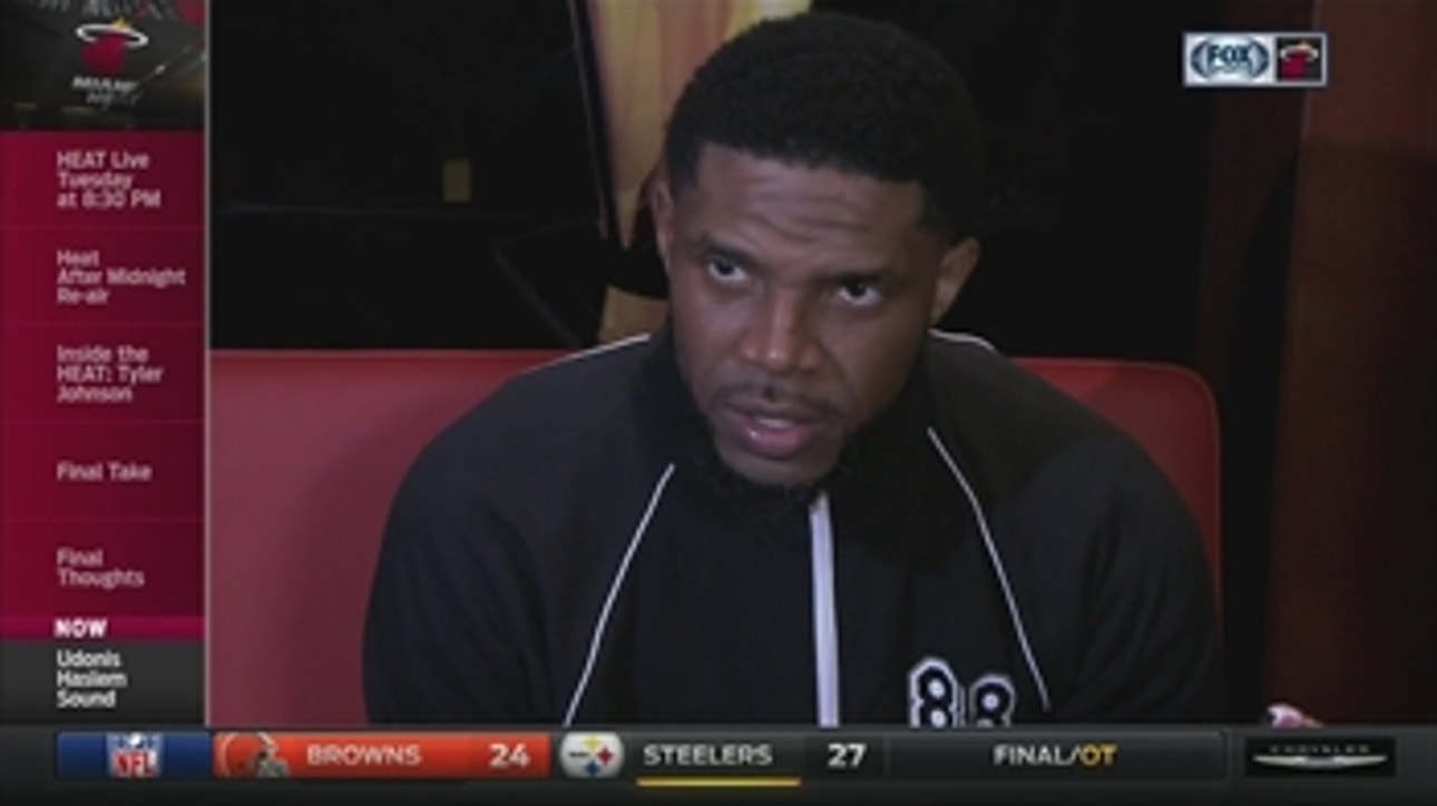 Udonis Haslem says Sunday was definitely a tale of 2 halves