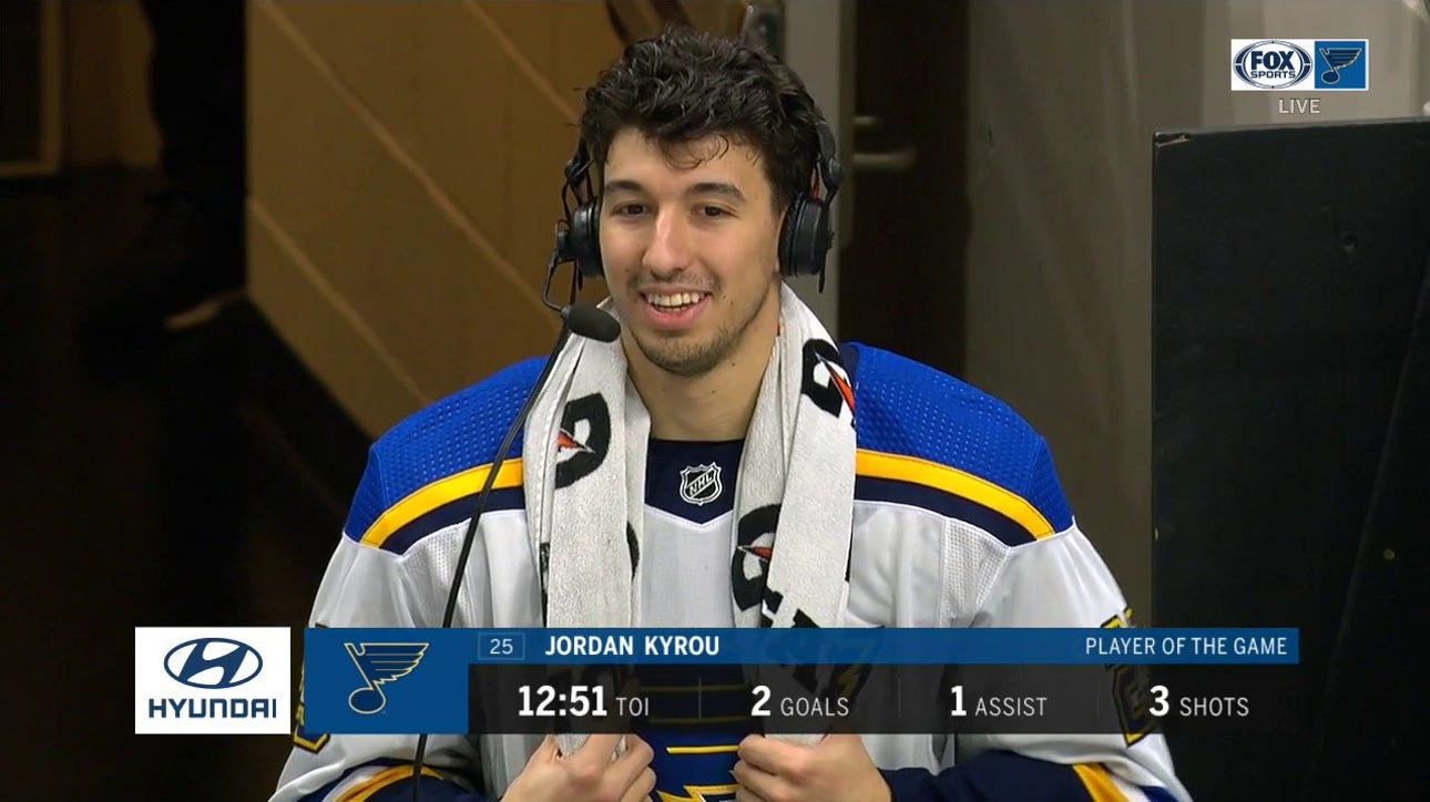 Kyrou on scoring two goals in two minutes