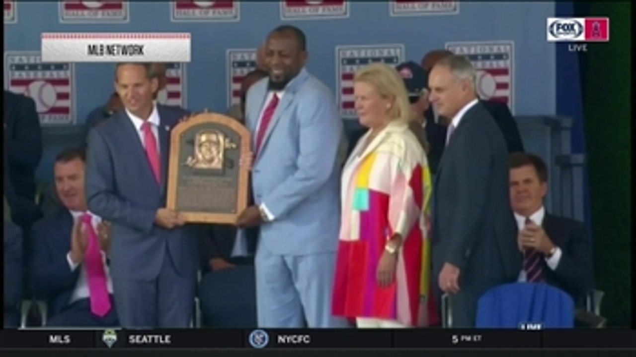 Check in with Vladimir Guerrero at the 2018 HOF induction ceremony