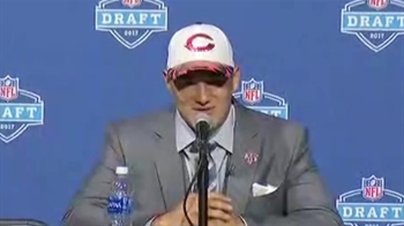 Mitchell Trubisky speaks after becoming No. 2 overall pick for Chicago Bears