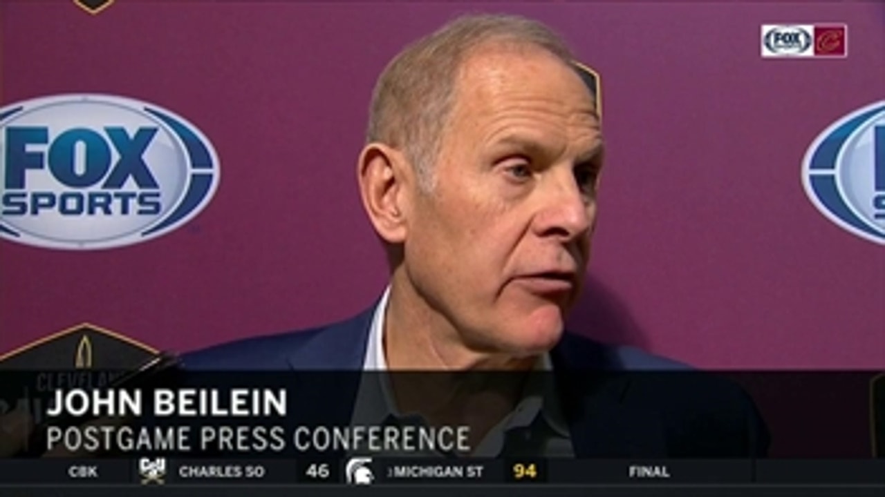 Coach Beilein noticed bad matchup right away with missing guys, NY's size