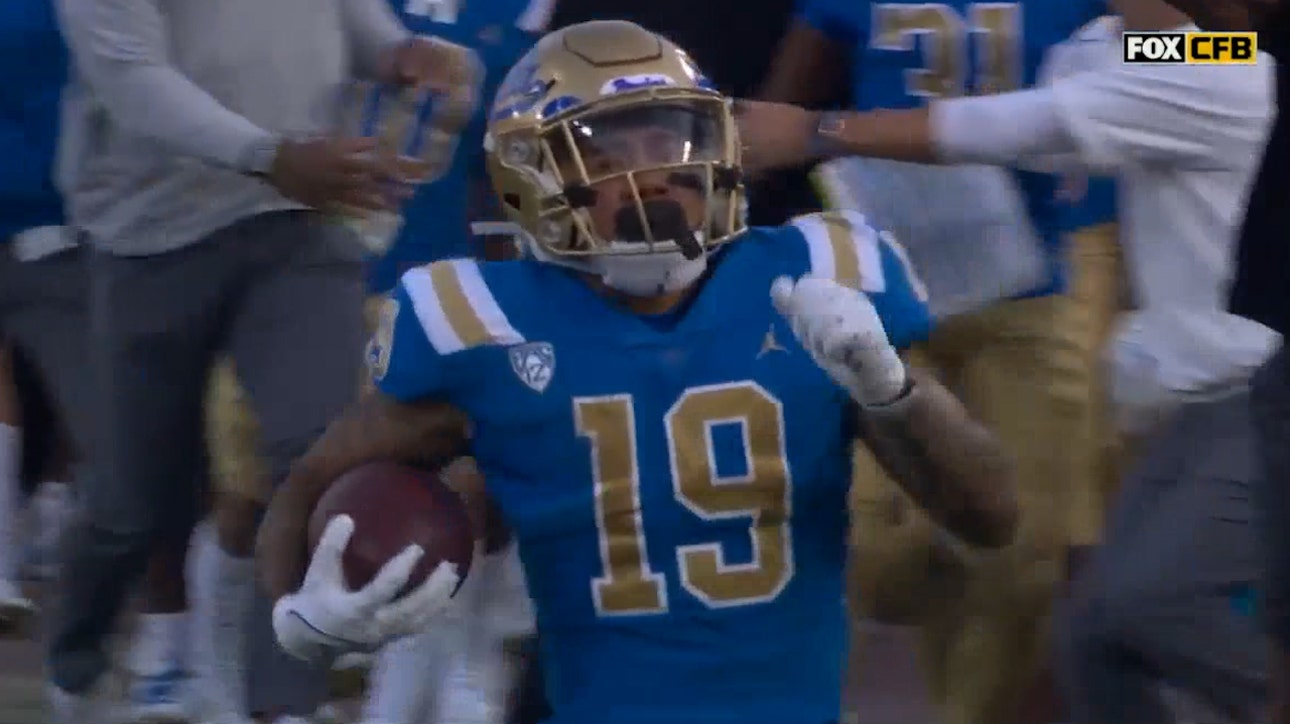 Kazmeir Allen takes 100-yard kick return to the house, giving UCLA a 42-26 lead