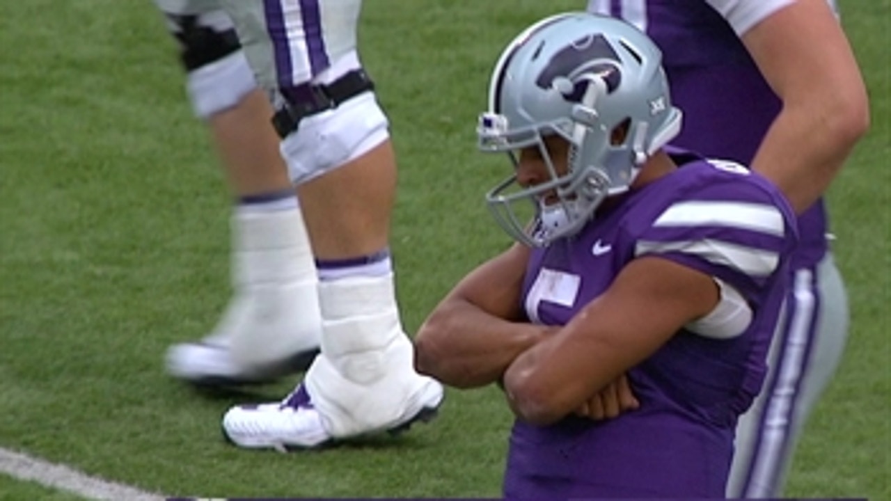 Alex Delton runs it in from 21 yards out to give Kansas State at 21-7 lead over Oklahoma