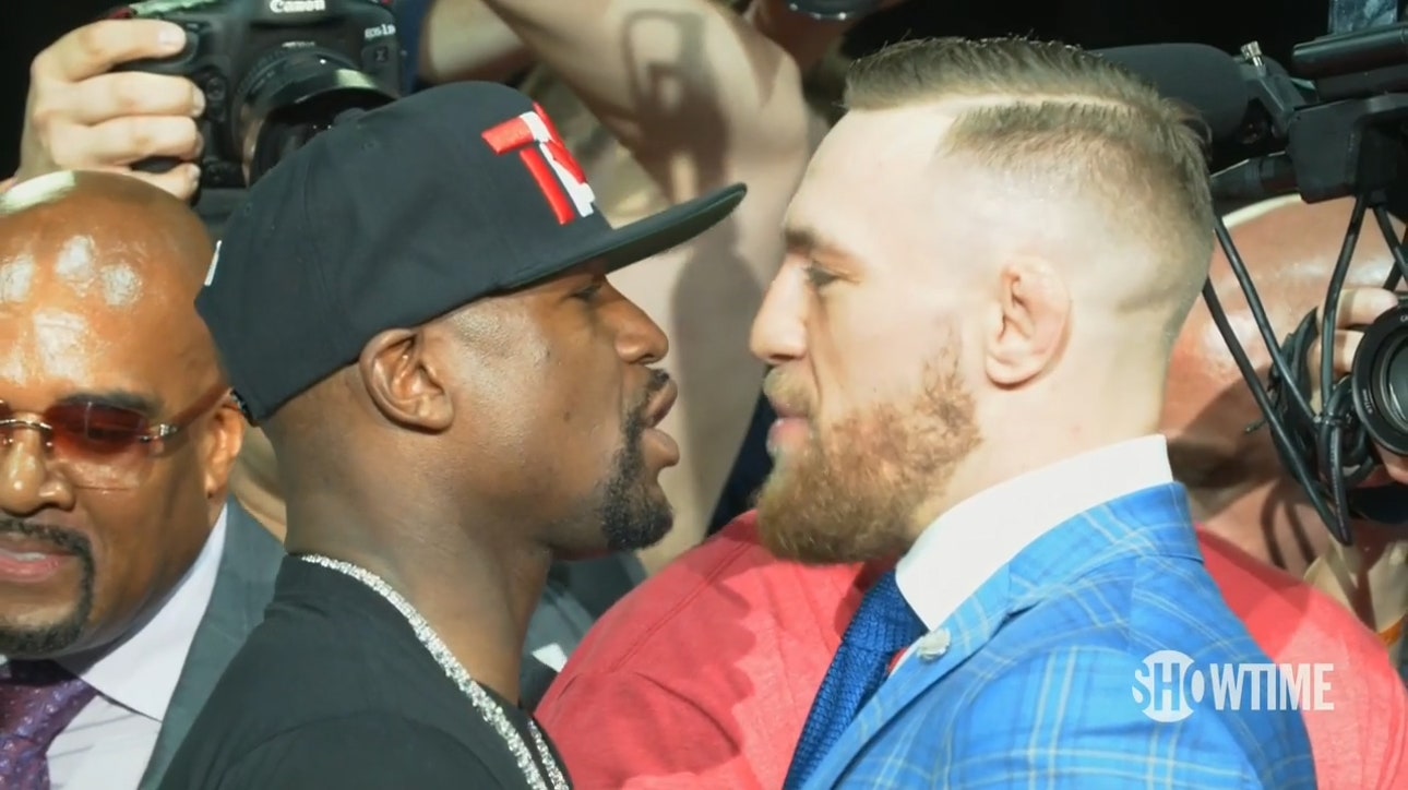 Floyd Mayweather and Conor McGregor take their trash talk show on the road