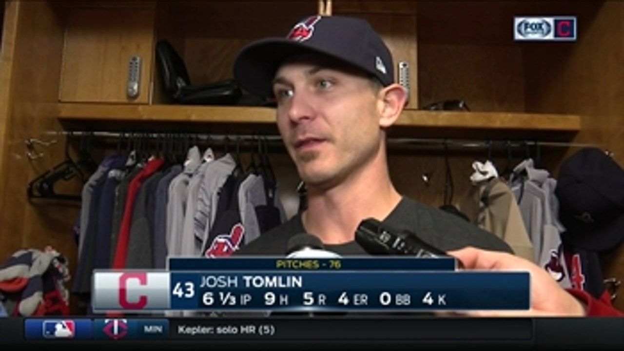 Josh Tomlin blames himself for Indians' loss to Reds