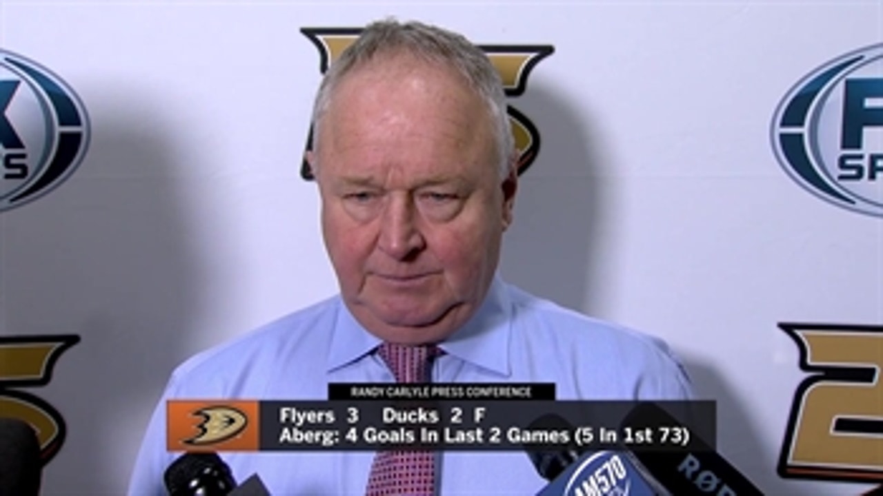 Randy Carlyle comments on the Ducks' tough loss