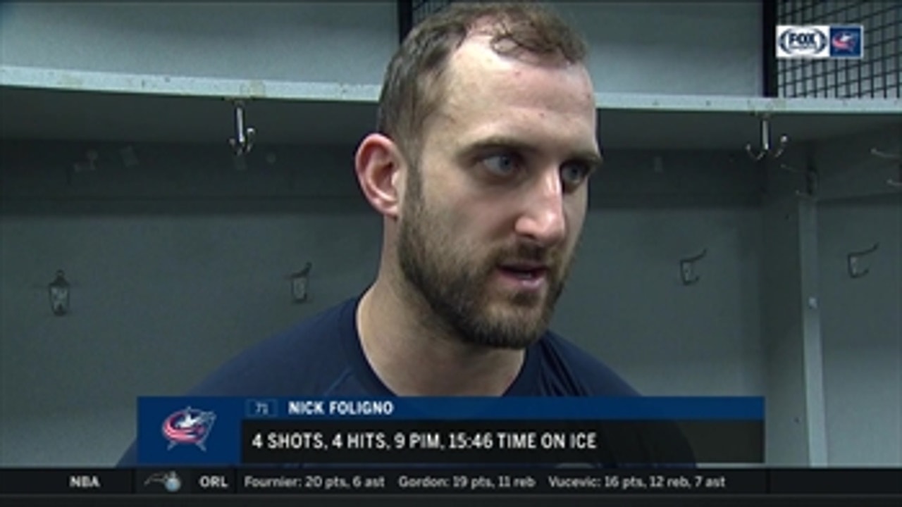 Nick Foligno talks about the effort from the team