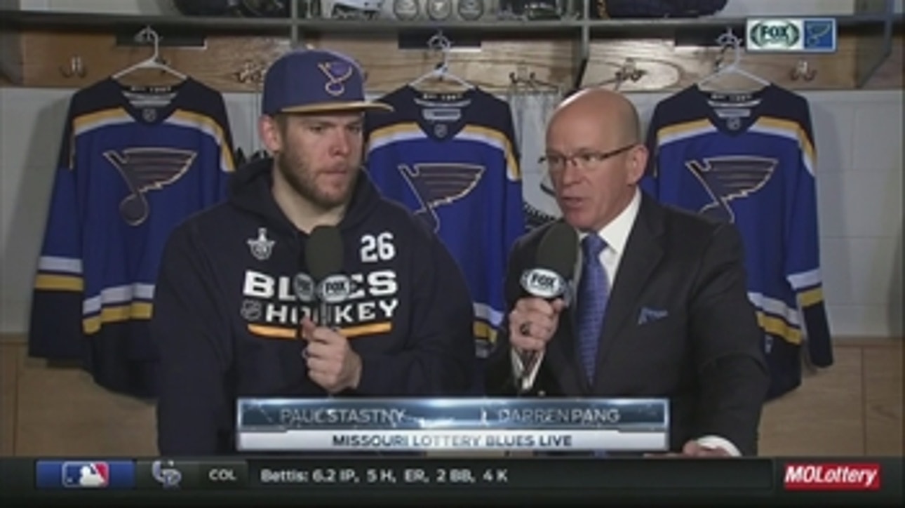 Paul Stastny explains what went wrong on Blues' PP in Game 2