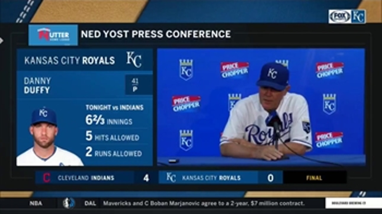 Yost on Duffy's outing: 'He was very efficient the first five innings'