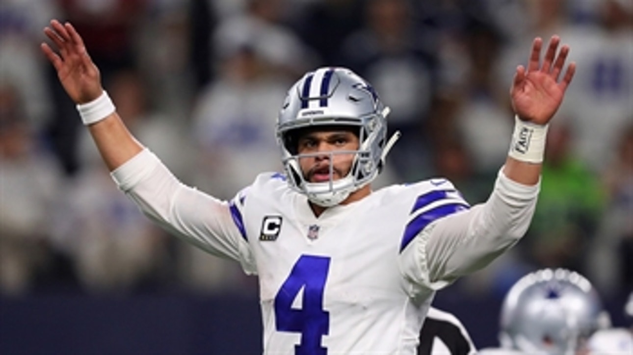 Shannon Sharpe gives Dak Prescott a B- for his performance in the Cowboys' NFC Wild Card victory