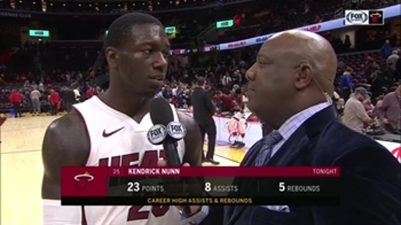 Kendrick Nunn on game-high 23 points, victory in Cleveland