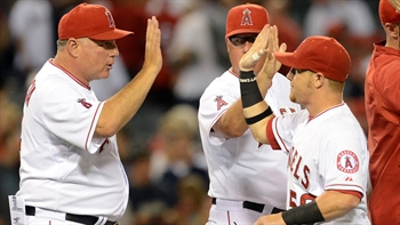 Calhoun's bases-loaded walk seals win for Angels