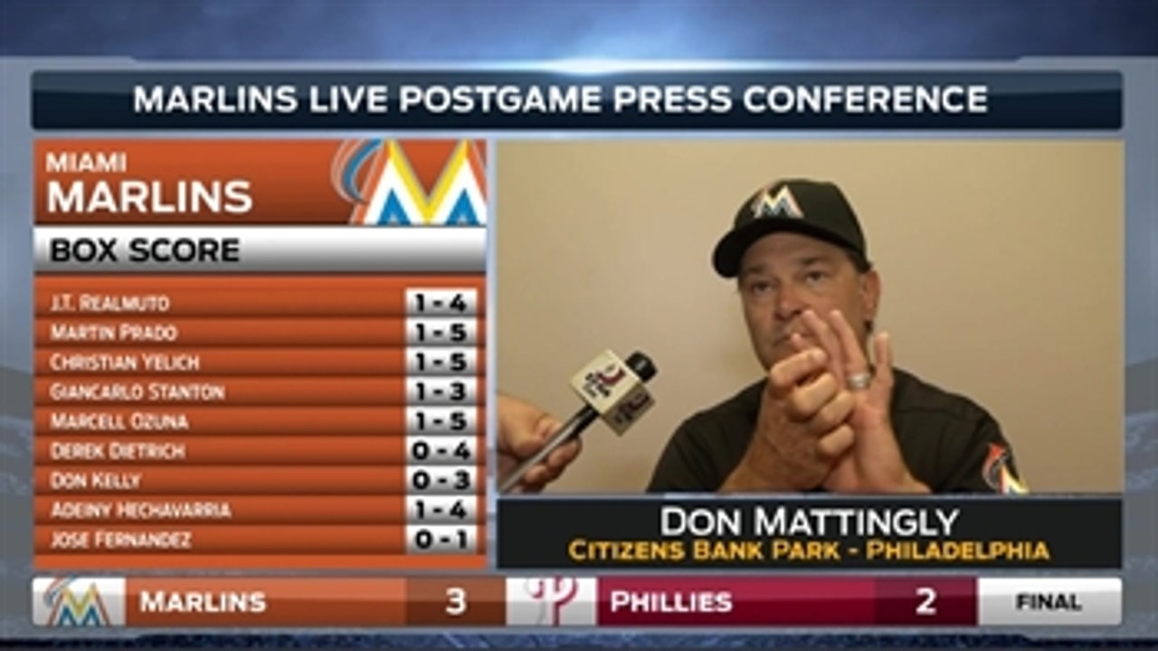 Don Mattingly says pitching kept Marlins in it Monday