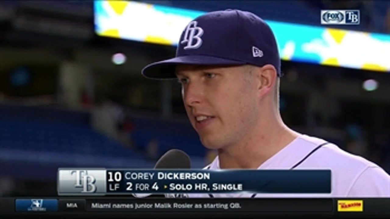 Corey Dickerson: 'We're playing consistent baseball together'
